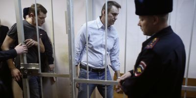 Alexei Navalnii, liderul opozitiei din Rusia, a fost arestat in timpul unor proteste la Moscova