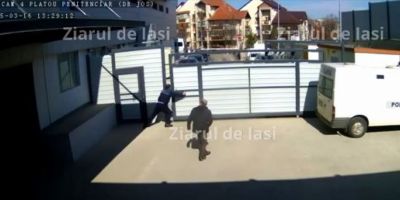 VIDEO Imaginile rusinii pentru Politia Romana: cum au evadat doi infractori de sub nasul agentilor