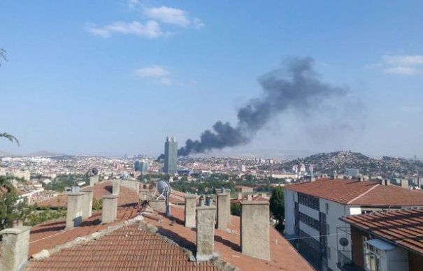 INCENDIU PUTERNIC in Ankara la trei zile dupa LOVITURA de STAT ESUATA | VIDEO