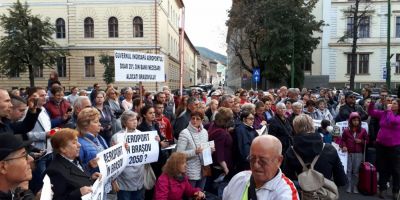 Protest pentru Aeroportul Brasov. 200 de oameni au iesit in strada
